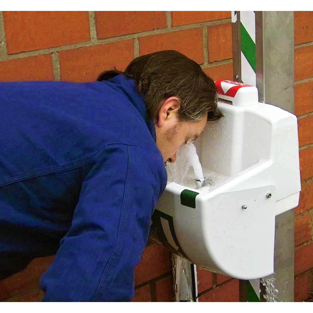 Produktabbildung Nr. 4: B-Safety Augen-/Gesichtsdusche PremiumLine, Auffangbecken mit Abdeckung, Wandmontage
