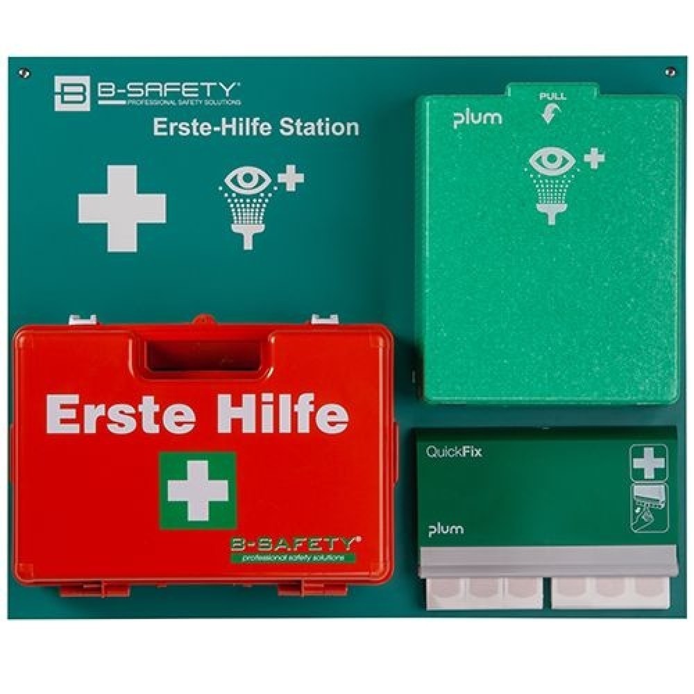 Produktabbildung: B-Safety Erste-Hilfe-Station CLASSIC No.1, mit Füllung DIN 13157