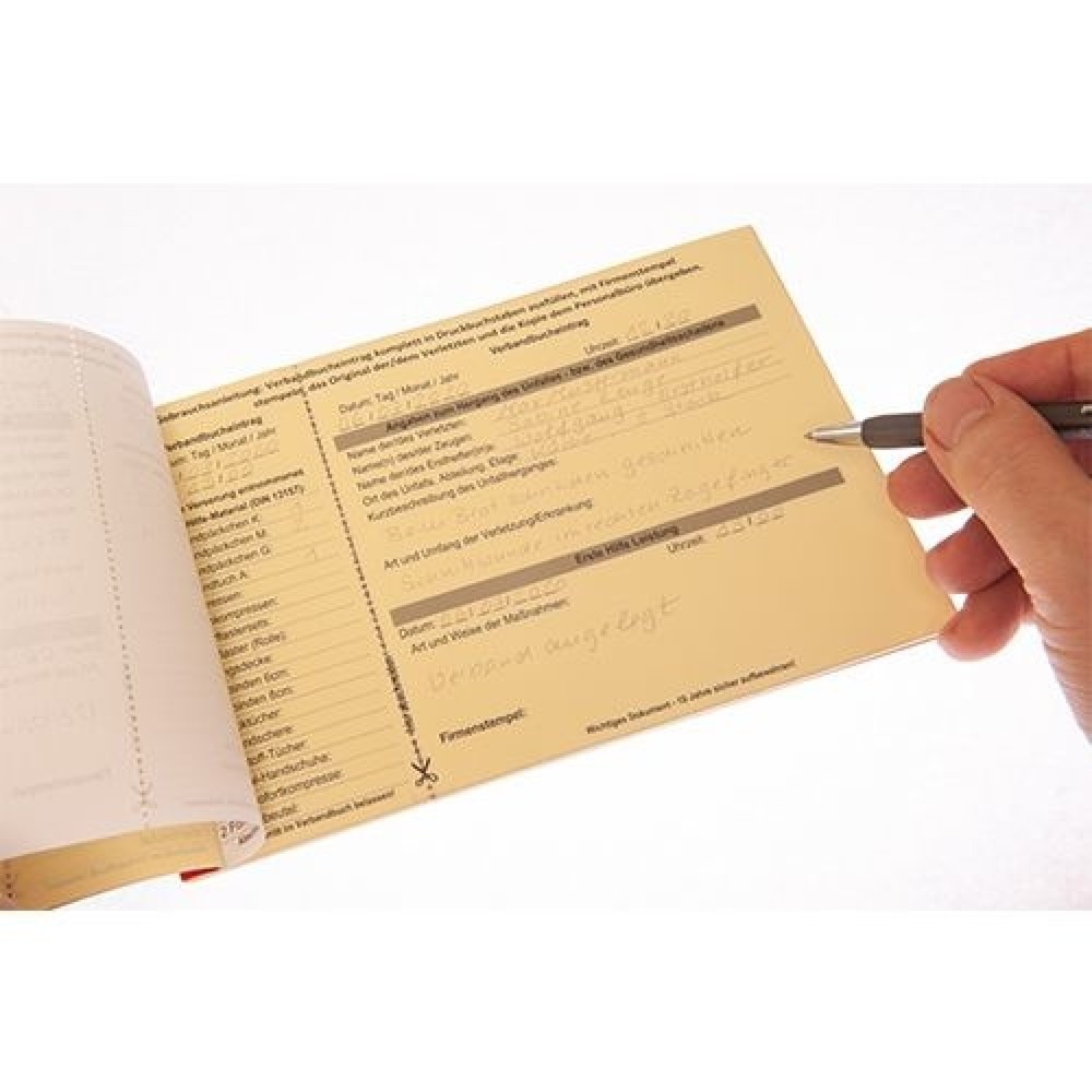 Produktabbildung Nr. 3: B-Safety Verbandbuch DIN A5, datenschutzsicher