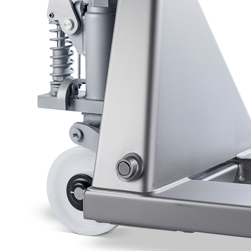 Produktabbildung Nr. 3: Edelstahl-Handhubwagen INOX, GL 1.130 mm, Nylon, Tandemrollen