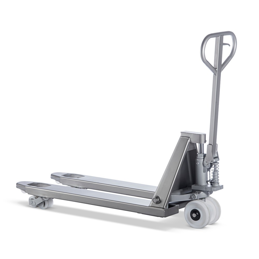 Produktabbildung Nr. 6: Edelstahl-Handhubwagen INOX, GL 1.130 mm, Nylon, Tandemrollen