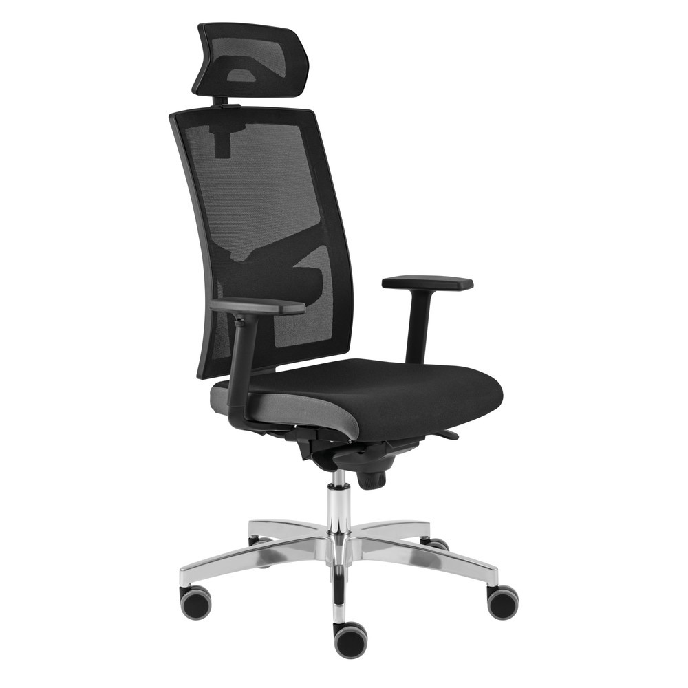 Produktabbildung Nr. 3: Hammerbacher Bürodrehstuhl Premium 2, Netzrücken, Kopfstütze, höhenverstellbare Armlehnen