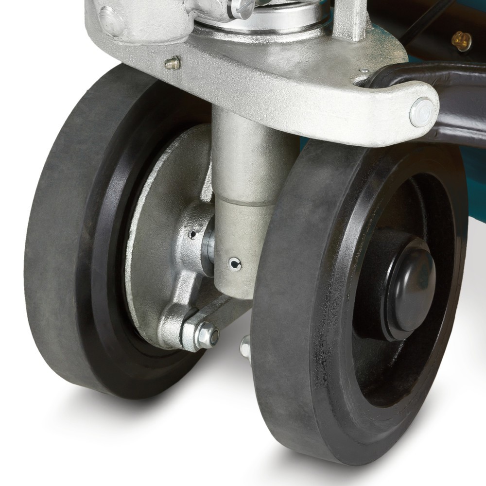 Produktabbildung Nr. 3: Handhubwagen Ameise® PTM 2.5 mit Handbremse, Tragfähigkeit 2.500 kg, Gabellänge 1.150 mm, Vollgummi/Polyurethan