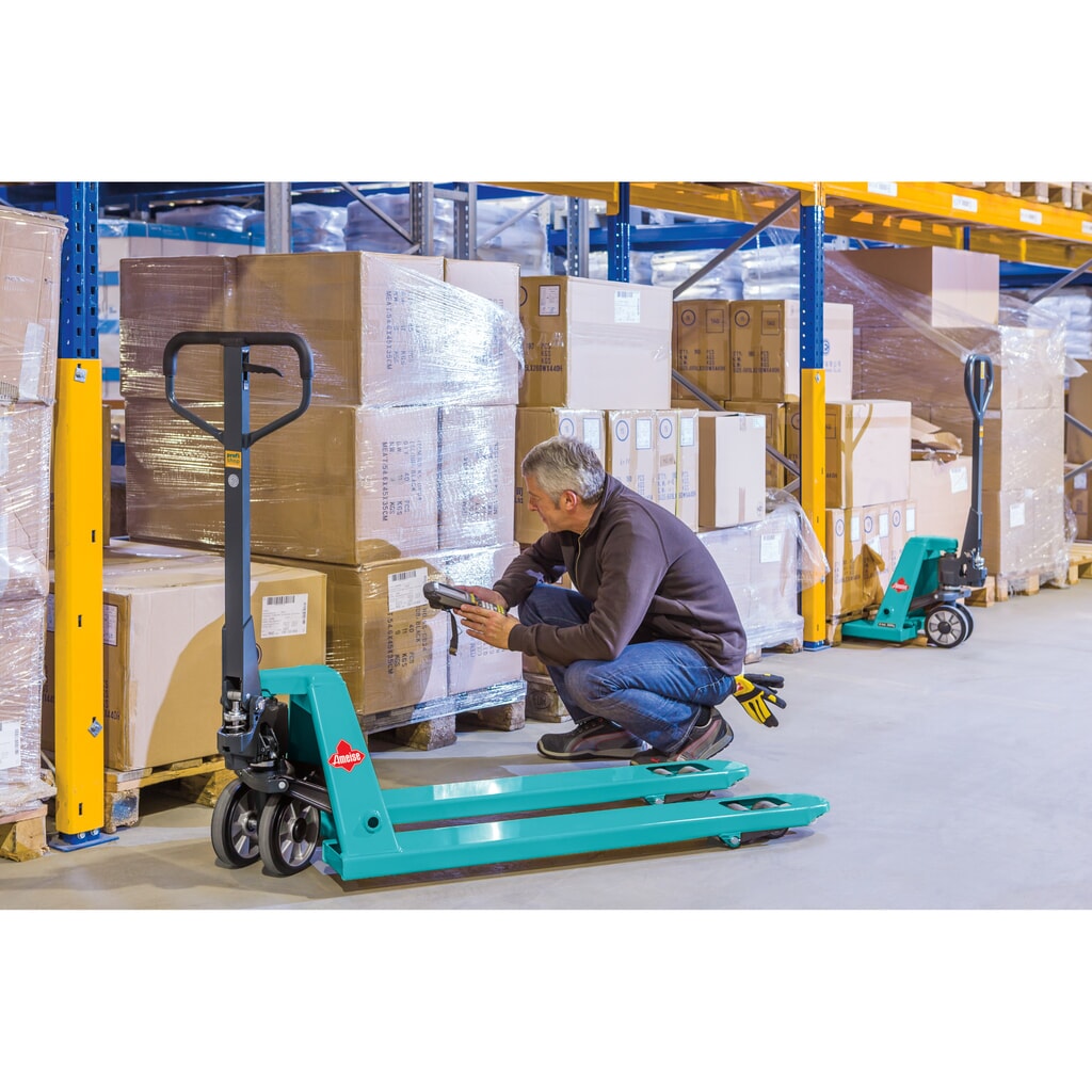 Produktabbildung Nr. 15: Handhubwagen Ameise® PTM 2.5, Tragfähigkeit 2.500 kg, Gabellänge 1.150 mm, Vollgummi/Polyurethan, Tandemrollen