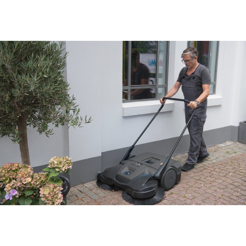 Steinbock® Handkehrmaschine Turbo Premium, manuell, Kehrbreite 970 mm, RAL 7016 anthrazitgrau Produktabbildung Nr. 7: Steinbock® Handkehrmaschine Turbo Premium, manuell, Kehrbreite 970 mm, RAL 7016 anthrazitgrau