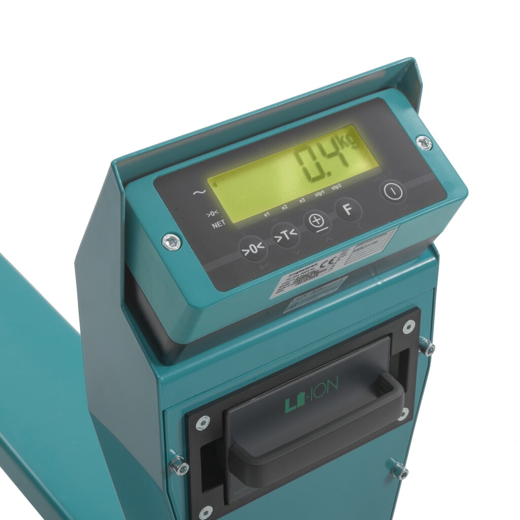 Hubwagen mit Waage Ameise® PTM 2.0 Scale +, mit Präzisionswaage, Tragfähigkeit 2.000 kg Produktabbildung Nr. 3: Hubwagen mit Waage Ameise® PTM 2.0 Scale +, mit Präzisionswaage, Tragfähigkeit 2.000 kg