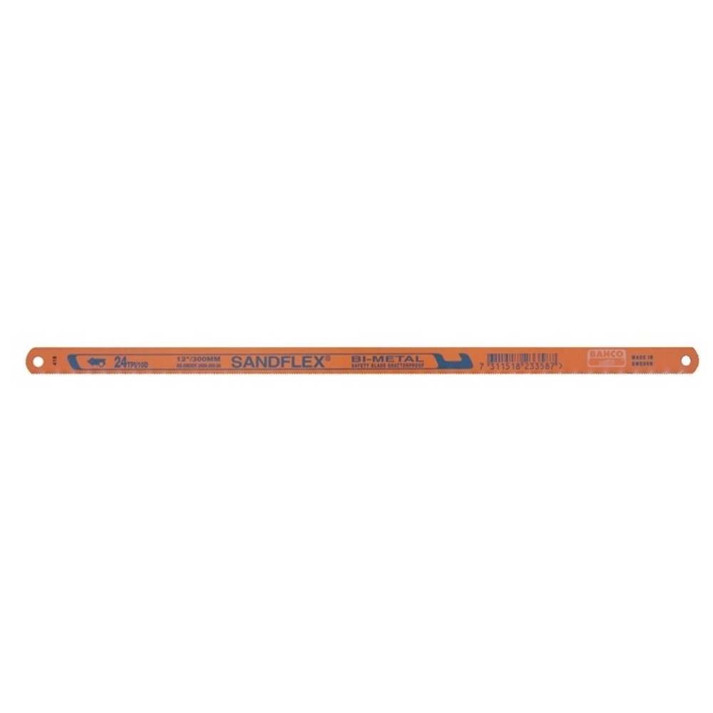 Produktabbildung: Bahco Metallsägeblatt Sandflex®, Länge 300 mm, Zähne per Zoll 32 1-seitig