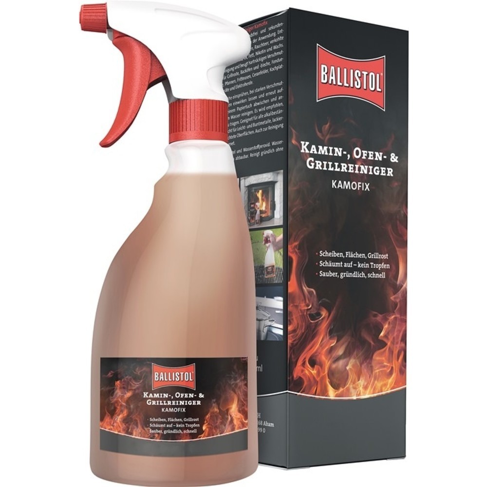 Produktabbildung: BALLISTOL Kamin- und Ofenreiniger KAMOFIX, 750 ml, Sprühflasche