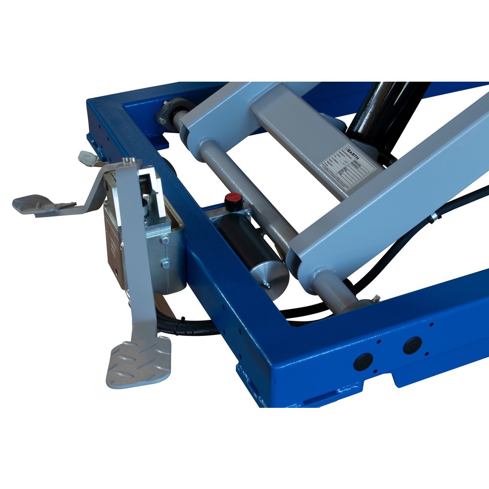 Produktabbildung Nr. 2: BARTH Montage-Hubtischwagen H600 mit Multiplex-Arbeitsplatte, Tragkraft 600 kg, Plattform 2.000 x 1.015 x 30 mm