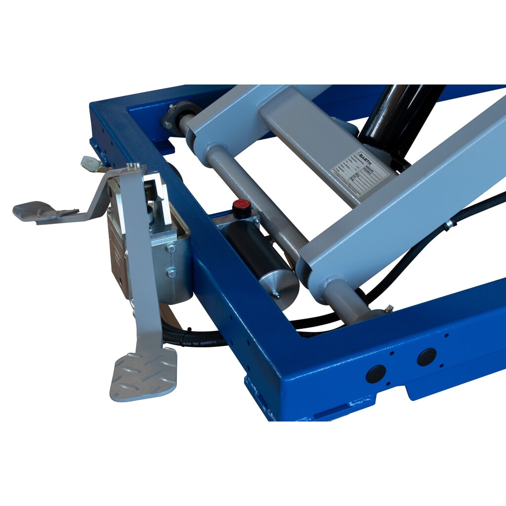 Produktabbildung Nr. 2: BARTH Montage-Hubtischwagen H600 mit Multiplex-Arbeitsplatte, Tragkraft 600 kg, Plattform 2.000 x 1.015 x 30 mm