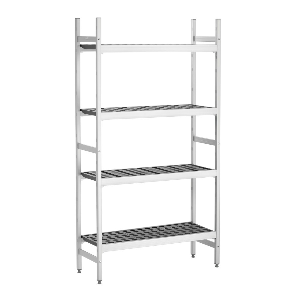 Produktabbildung Nr. 1: Bartscher Regalsystem Kit 1, Aluminium u. Copolymer, HxBxT 1.800 x 960 x 360 mm
