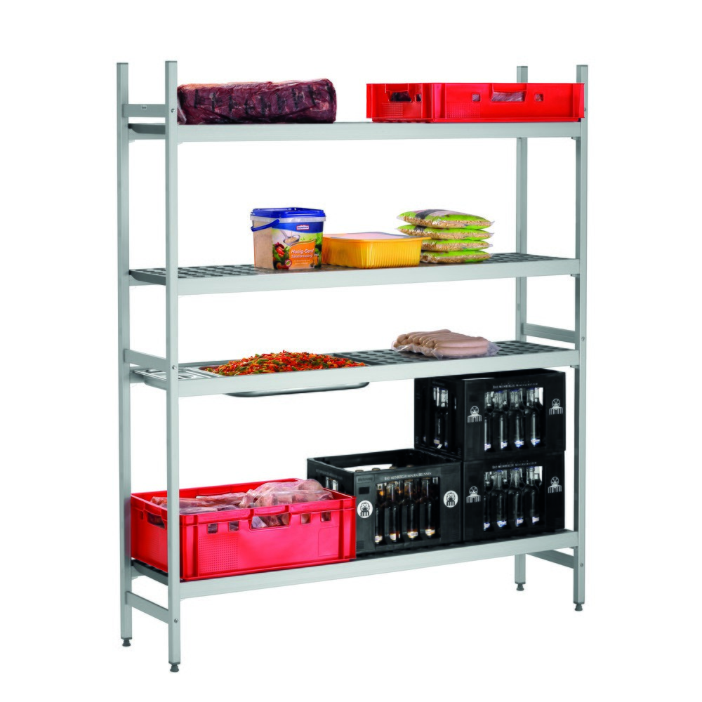 Produktabbildung Nr. 3: Bartscher Regalsystem Kit 3, Aluminium u. Copolymer, HxBxT 1.800 x 1.500 x 360 mm