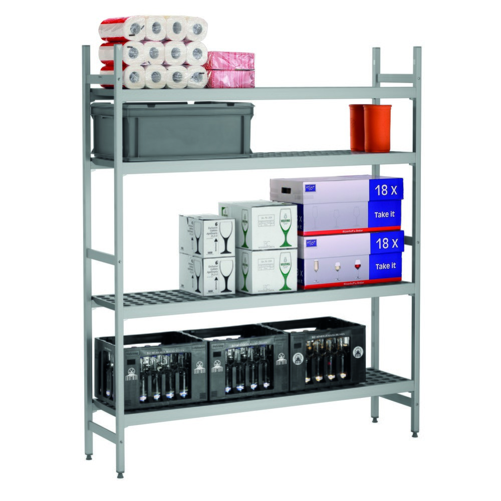 Produktabbildung Nr. 4: Bartscher Regalsystem Kit 3, Aluminium u. Copolymer, HxBxT 1.800 x 1.500 x 360 mm
