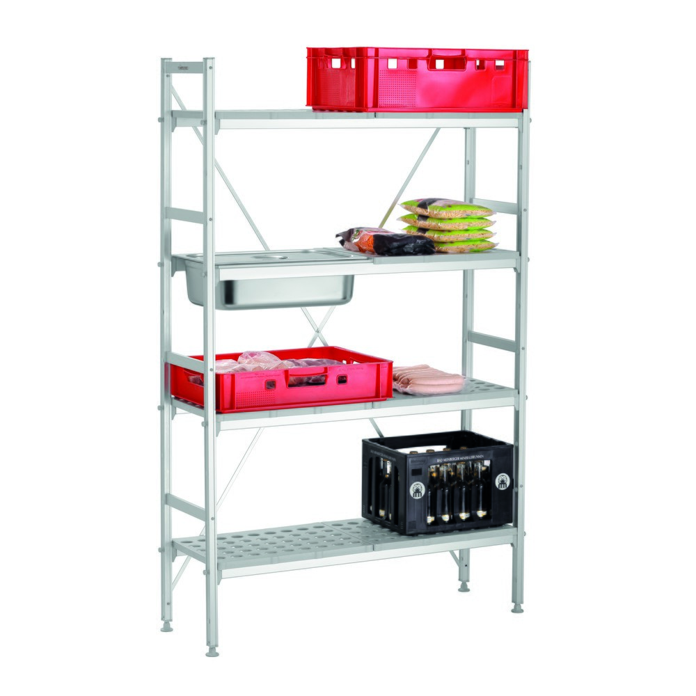 Produktabbildung Nr. 4: Bartscher Regalsystem Kit 4, Aluminium u. Kunststoff, HxBxT 1.790 x 1.140 x 360 mm