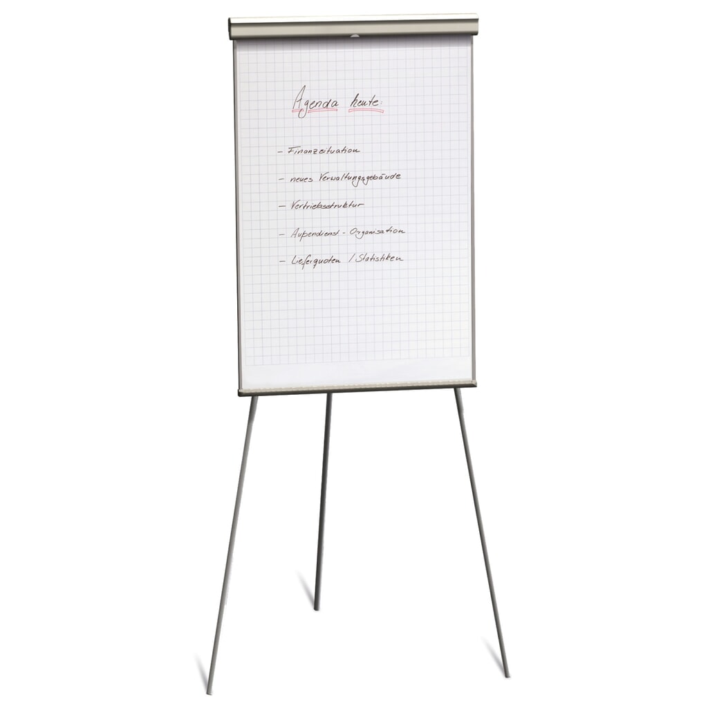 Produktabbildung: BASIC Flipchart, Dreibeinstativ, höhenverstellbar