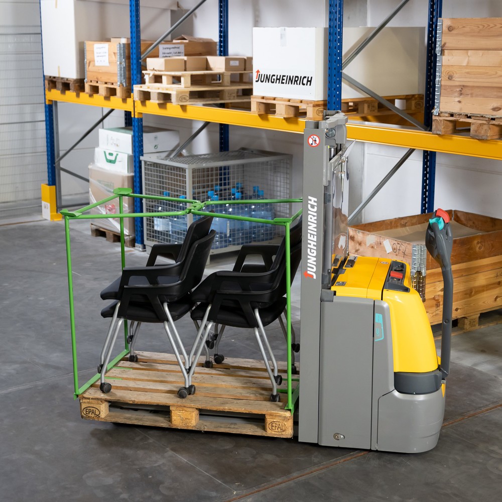 Produktabbildung Nr. 2: BASIC Gitteraufsatzrahmen offen, HxBxT 800 x 1.200 x 800 mm, maigrün