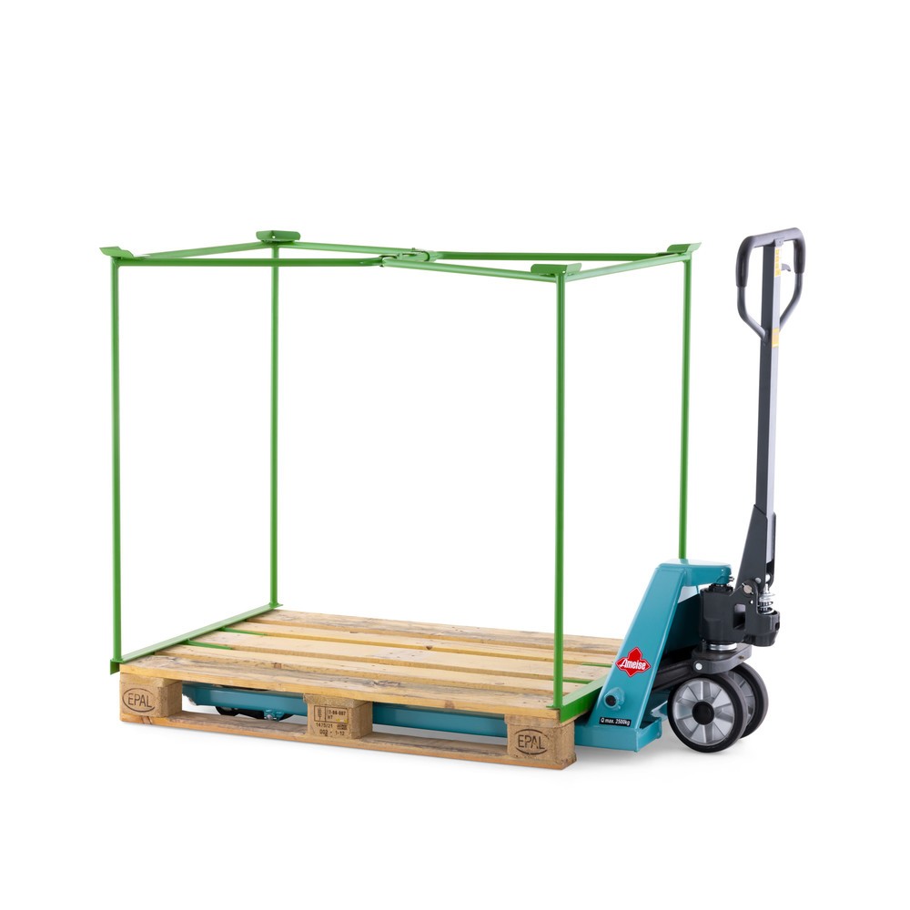 Produktabbildung Nr. 4: BASIC Gitteraufsatzrahmen offen, HxBxT 800 x 1.200 x 800 mm, maigrün