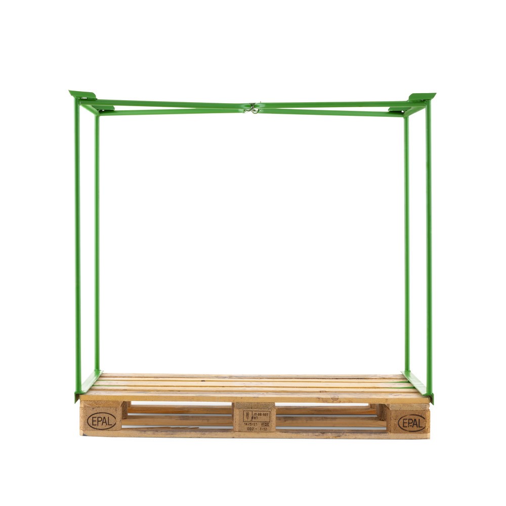 Produktabbildung Nr. 9: BASIC Gitteraufsatzrahmen offen, HxBxT 800 x 1.200 x 800 mm, maigrün