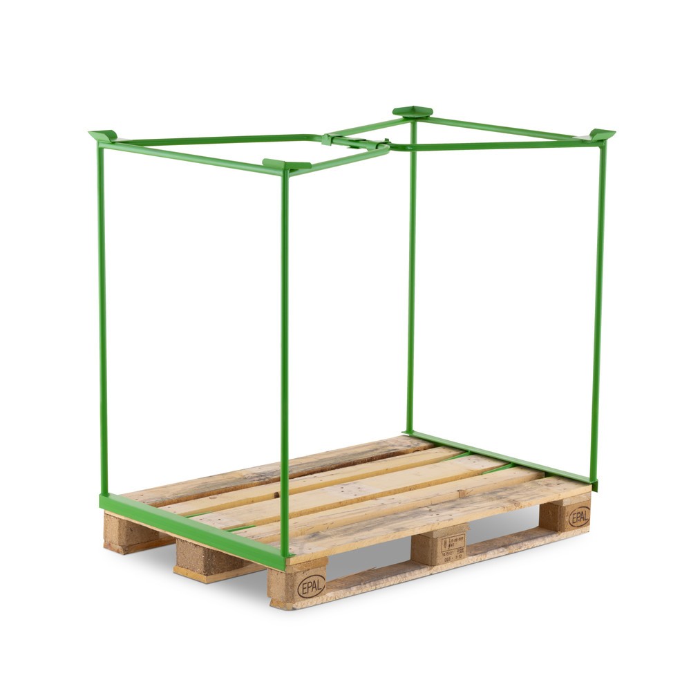 Produktabbildung Nr. 10: BASIC Gitteraufsatzrahmen offen, HxBxT 800 x 1.200 x 800 mm, maigrün
