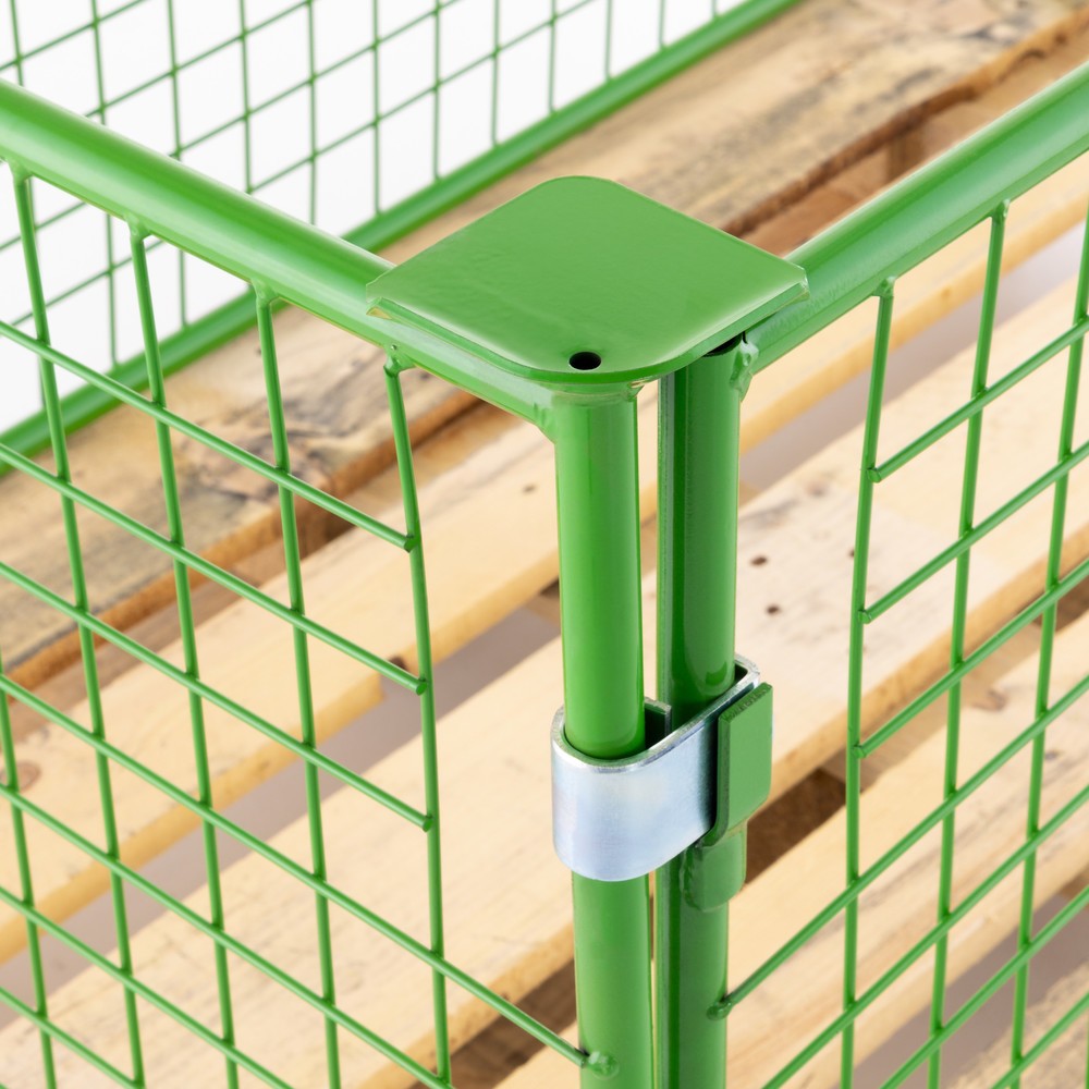 Produktabbildung Nr. 7: BASIC Gitteraufsatzrahmen ohne Klappe, Maschenweite 100 x 100 mm, HxBxT 800 x 1.200 x 800 mm, maigrün