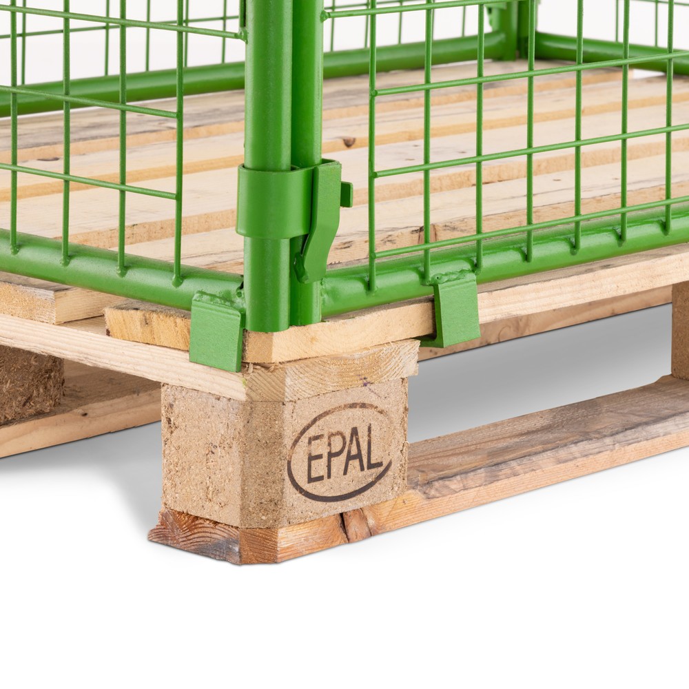 Produktabbildung Nr. 11: BASIC Gitteraufsatzrahmen ohne Klappe, Maschenweite 100 x 100 mm, HxBxT 800 x 1.200 x 800 mm, maigrün