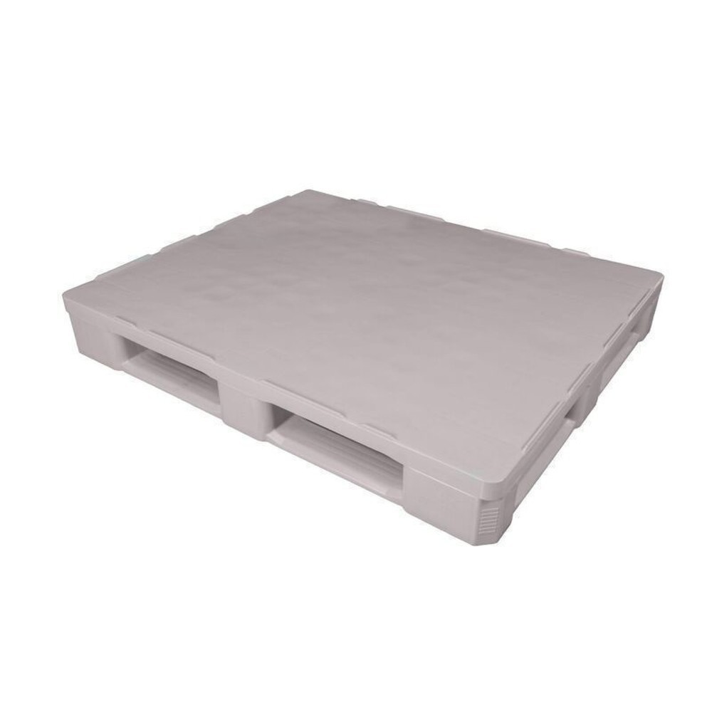 Produktabbildung Nr. 1: Basic Hygiene-Kunststoff-Palette, statische Tragkraft 7.500 kg, LxB 1.200 x 1.000 mm, 5 Kufen