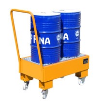 Bauer® Auffangwanne aus Stahlblech, verfahrbar