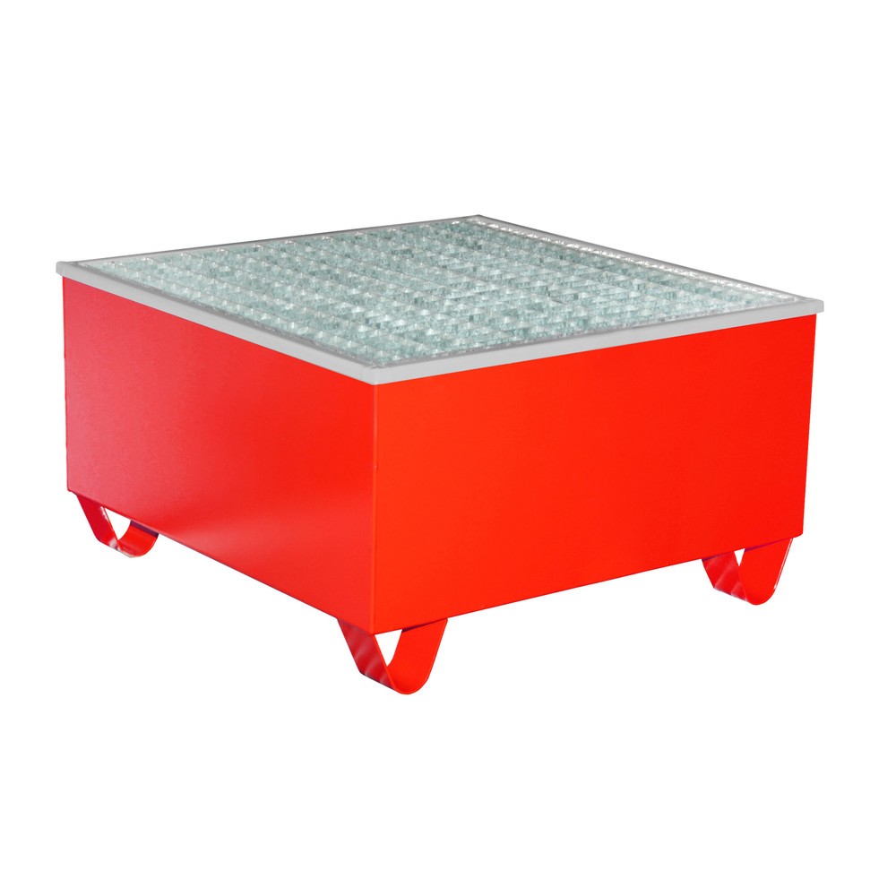 Produktabbildung Nr. 1: Bauer® Auffangwanne AW-1/PE, lackiert, Feuerrot
