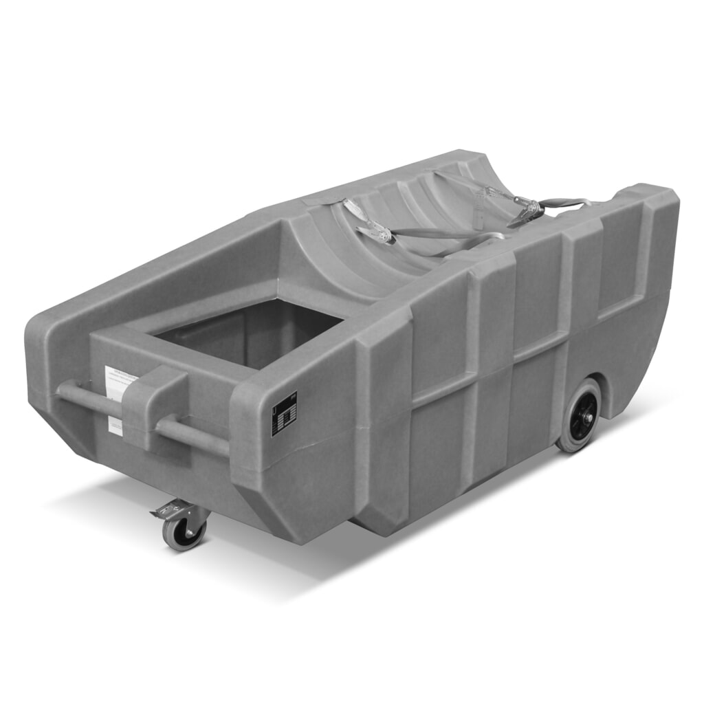 Bauer® Auffangwanne für 200-Liter-Fass, PE, verfahrbar