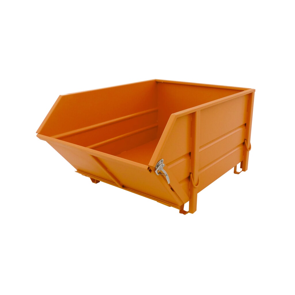 Bauer® Baustoffbehälter BBK 100, lackiert, Gelborange Produktabbildung: Bauer® Baustoffbehälter BBK 100, lackiert, Gelborange