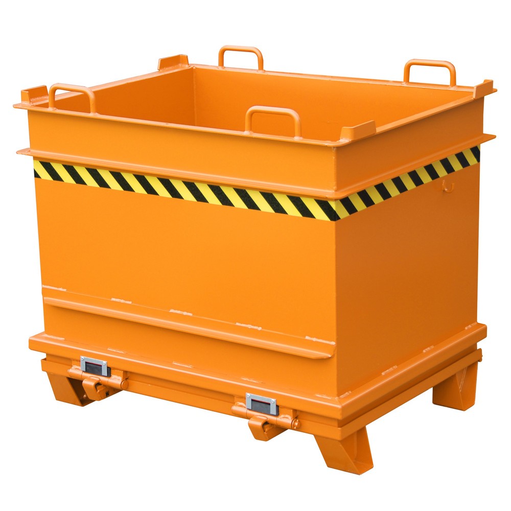 Produktabbildung: Bauer® Baustoffcontainer BC 1000, lackiert, Gelborange