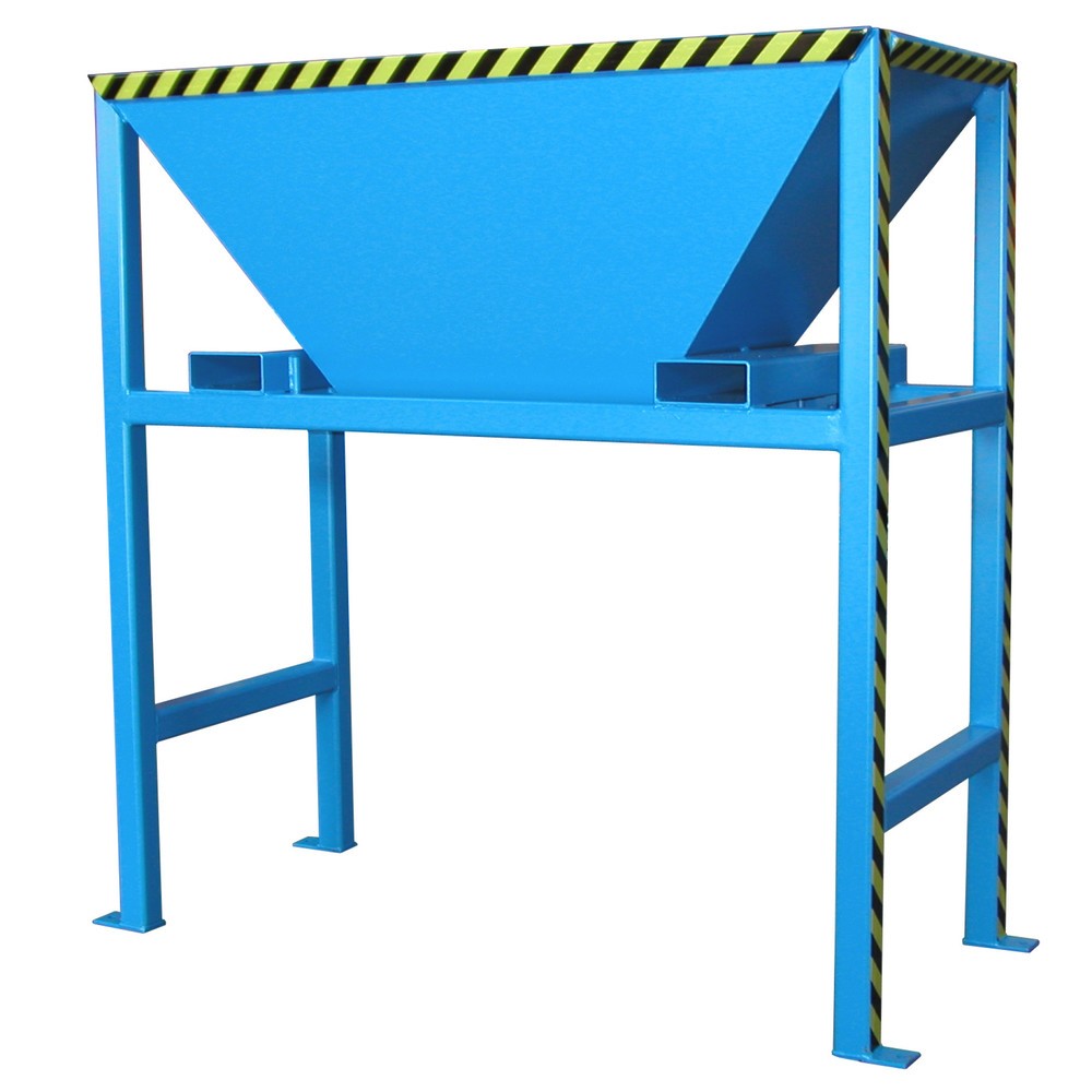 Produktabbildung Nr. 1: Bauer® Befülltrichter für Transportsäcke BIG BAG, HxBxT 2.050 x 1.980 x 980 mm, RAL 5012 lichtblau