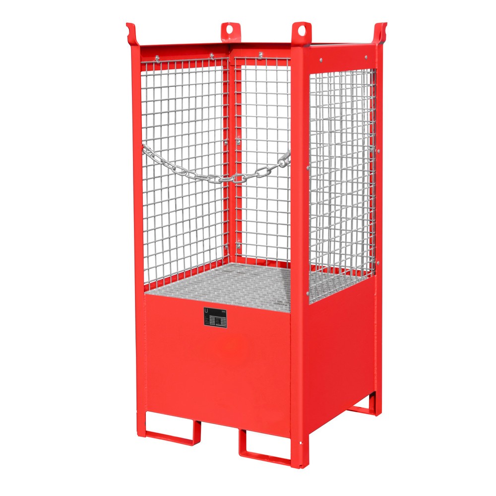 Produktabbildung: Bauer® Fass-Stapelpalette FSP-1 D, lackiert, Feuerrot