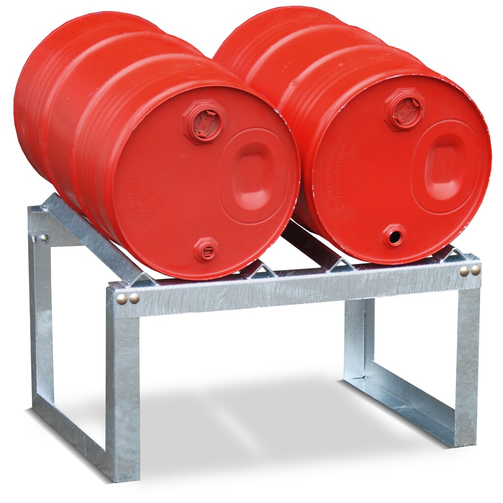 Produktabbildung Nr. 2: Bauer® Fassbock mit Winkelauflage, 2x 60 Liter