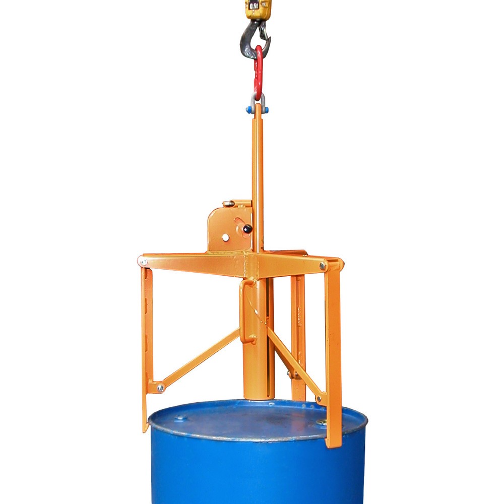 Produktabbildung: Bauer® Fassgreifer 3P, lackiert, Gelborange