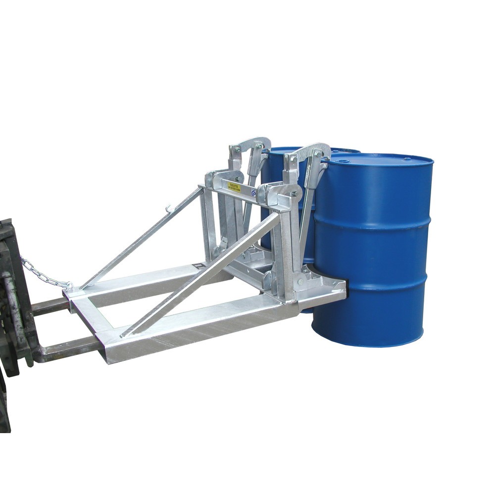 Produktabbildung Nr. 3: Bauer® Fassgreifer, Stahl- und Kunststoff-L-Ringfässer, TK 1.600 kg, feuerverzinkt