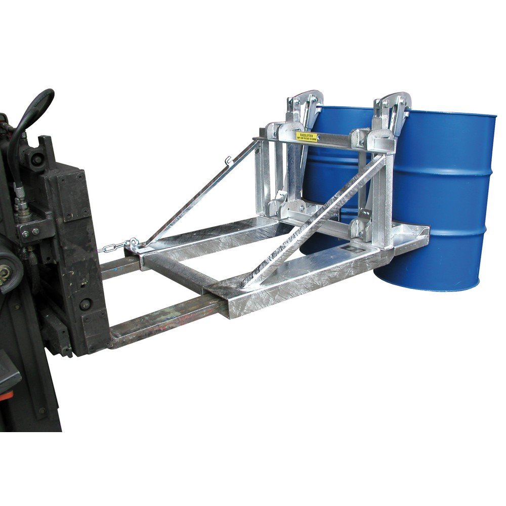 Produktabbildung Nr. 4: Bauer® Fassgreifer, Stahl- und Kunststoff-L-Ringfässer, TK 1.600 kg, feuerverzinkt