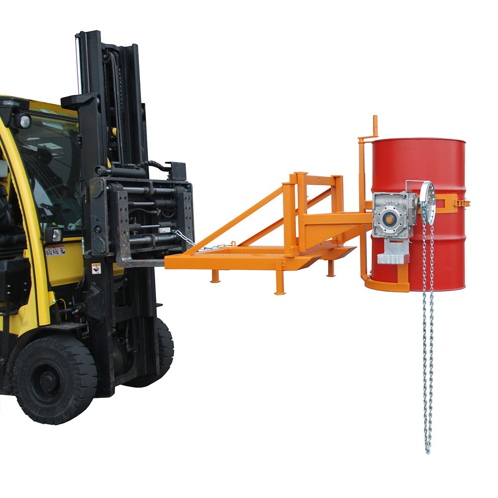 Produktabbildung Nr. 2: Bauer® Fasskipper FD/L-K, lackiert, Gelborange