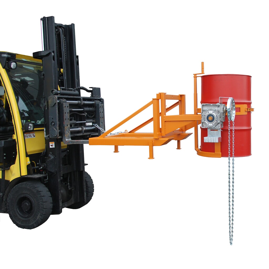 Bauer® Fasskipper FD/L-K, lackiert, Gelborange Produktabbildung Nr. 2: Bauer® Fasskipper FD/L-K, lackiert, Gelborange