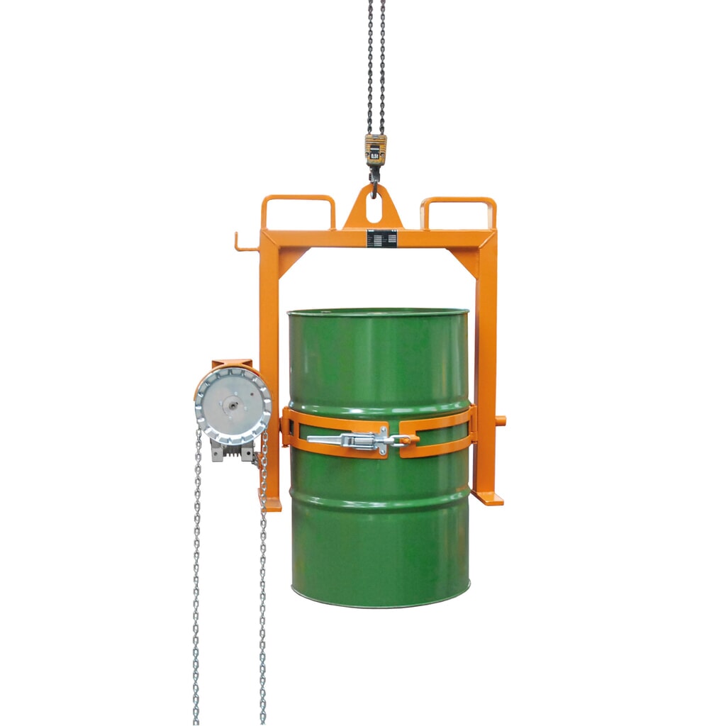 Bauer® Fasskipper FD-SK, lackiert, Gelborange Produktabbildung: Bauer® Fasskipper FD-SK, lackiert, Gelborange