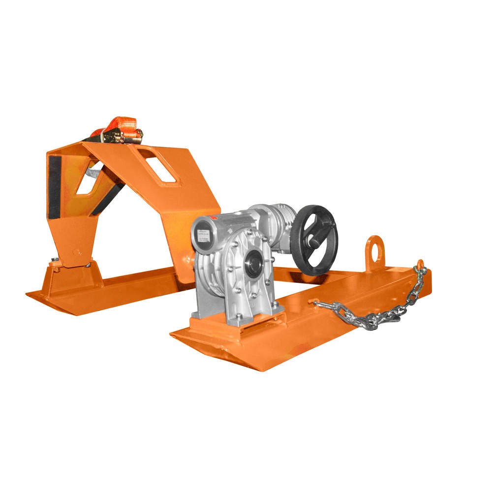 Produktabbildung Nr. 2: Bauer® Fasskipper, TK 300 kg, für Fass-Ø 350-600 mm, Handkurbel, RAL 2000 gelborange