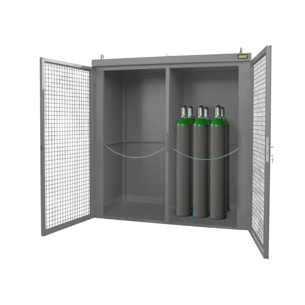 Produktabbildung Nr. 2: Bauer® Gasflaschen-Container GFC-B/W M3, lackiert, Mausgrau