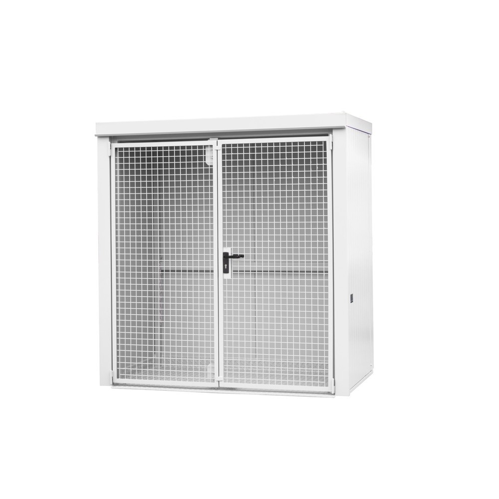 Produktabbildung: Bauer® Gasflaschen-Container GFC-B, feuerbeständig, für max. 28 Flaschen, grauweiß