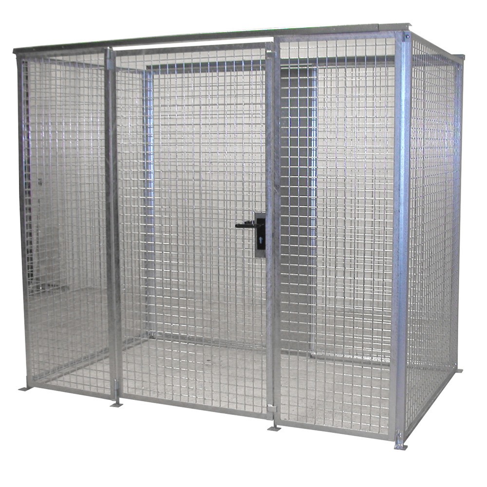 Produktabbildung Nr. 1: Bauer® Gasflaschen-Lagerbox TRGS 510 ohne Dach, 1-türig, 60 Flaschen
