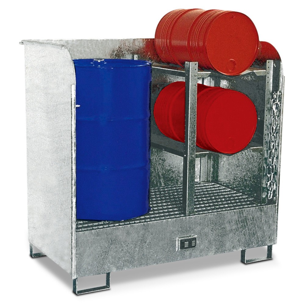 Produktabbildung: Bauer® Gefahrstoff-Depot für den Innenbereich, Spritzschutzwände, verzinkt