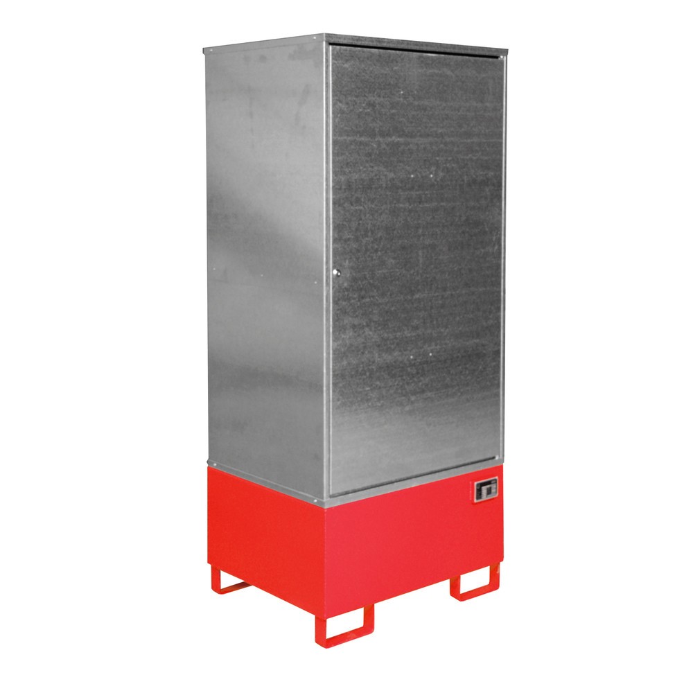 Produktabbildung: Bauer® Gefahrstoff-Schrank GS-1, lackiert, Feuerrot