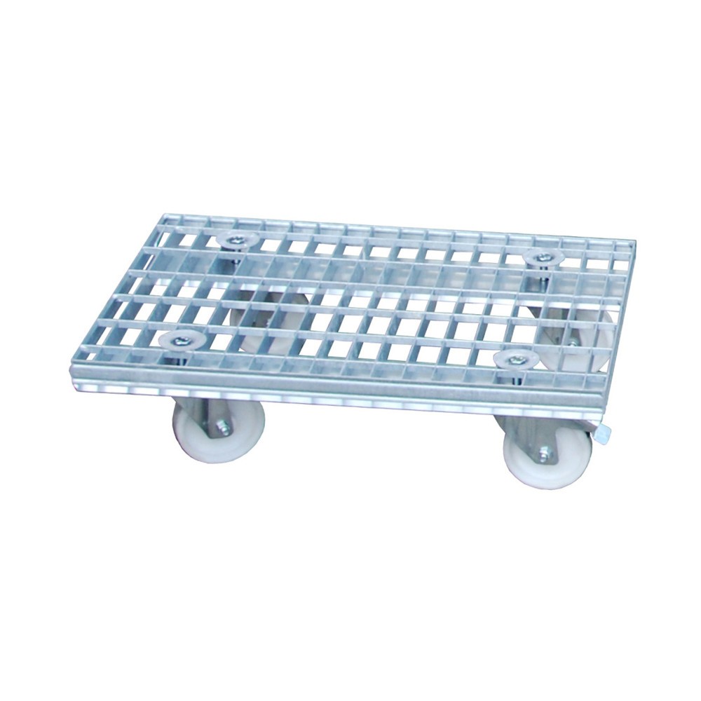 Produktabbildung: Bauer® Gitterrost-Rollwagen GRW-I, feuerverzinkt