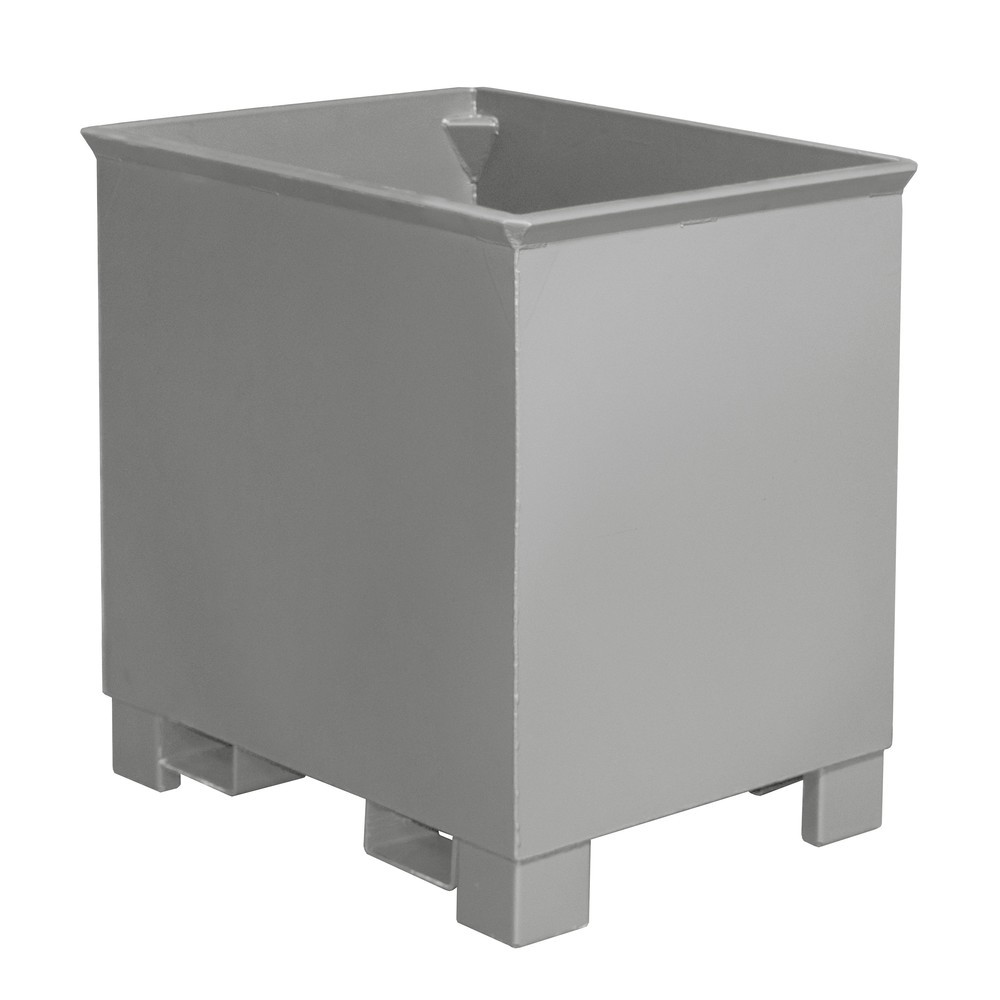 Produktabbildung Nr. 5: Bauer® Großbehälter für Routenzüge, lackiert, Volumen 0,8 m³, RAL 7005 mausgrau