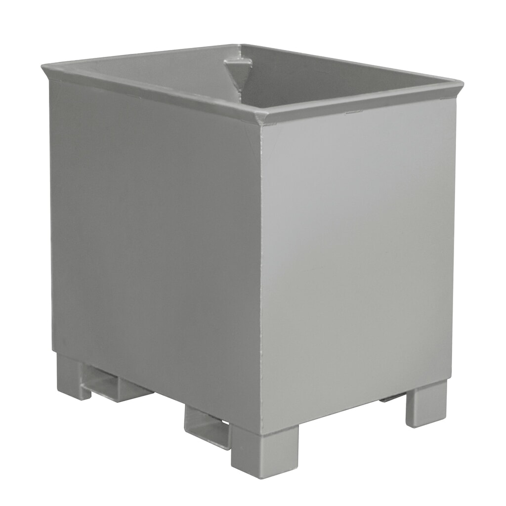 Produktabbildung Nr. 5: Bauer® Behälter für Routenzüge, lackiert, Volumen 0,8 m³, RAL 7005 mausgrau