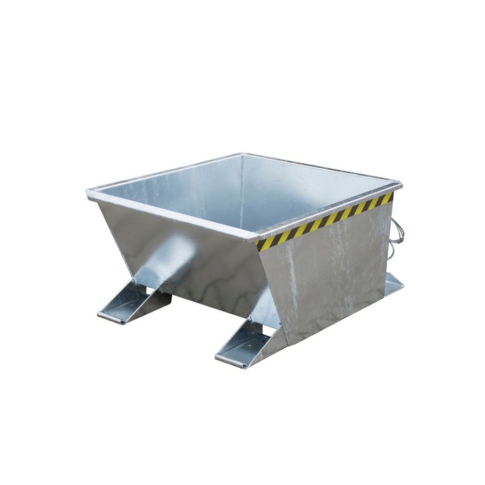 Produktabbildung: Bauer® Kippbehälter für Routenzüge, verzinkt, Volumen 0,3 m³